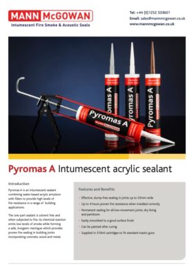 Pyromas A Intumescent acrylic sealant