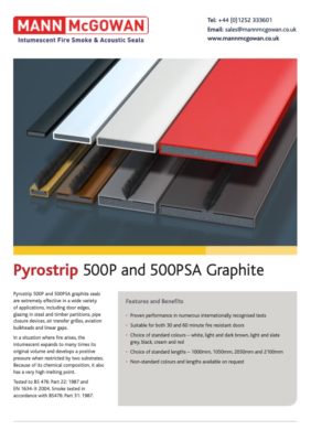 Pyrostrip 500P and 500PSA Graphite